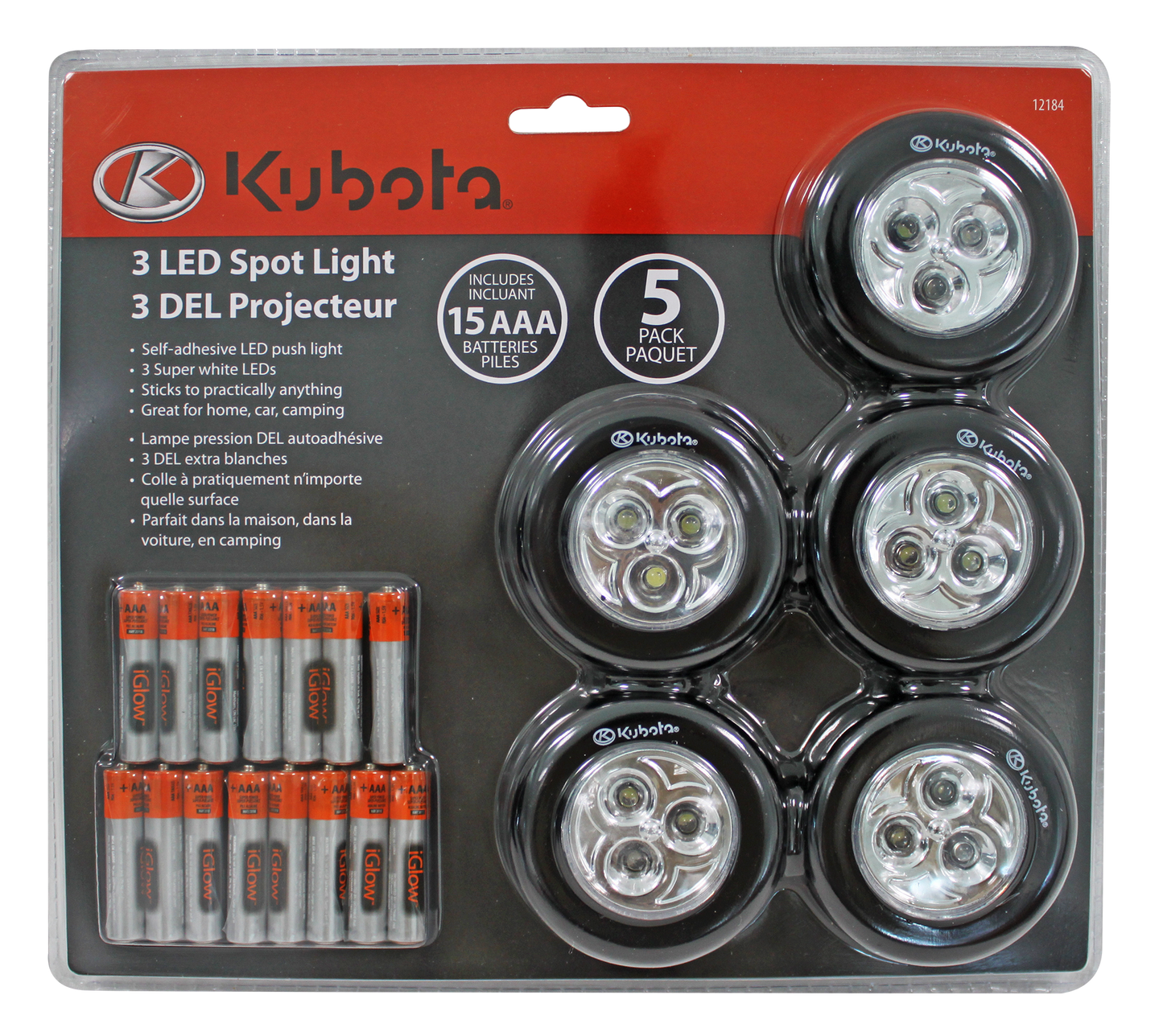 12184- Kubota 3LED Spot Light / Spot 3LED Kubota