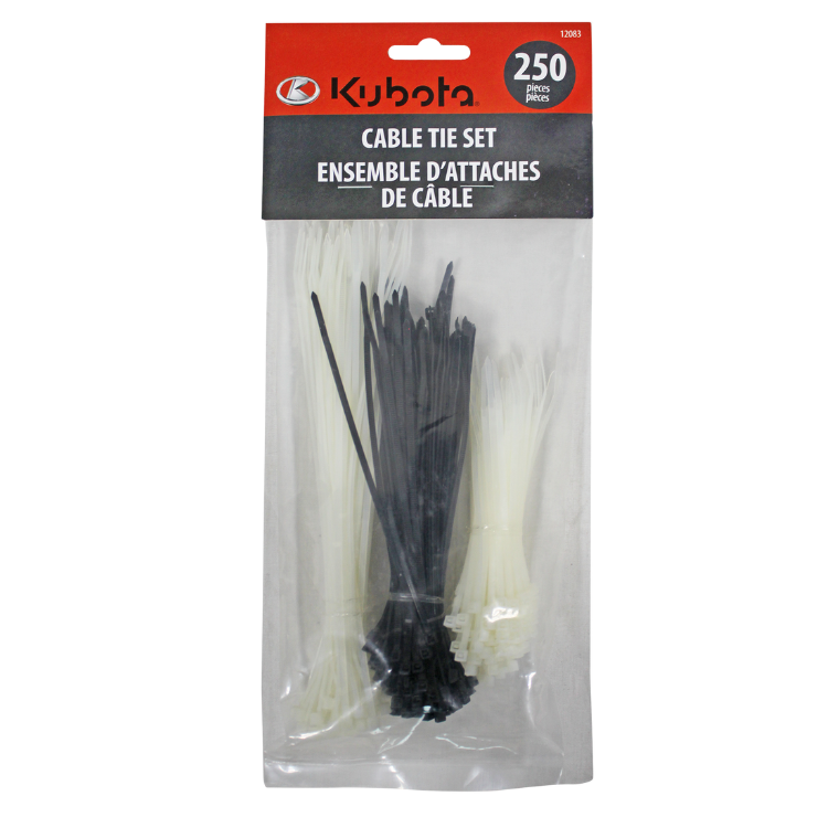 12083- Kubota Cable Tie Set / Ensemble D'attaches de câble Kubota