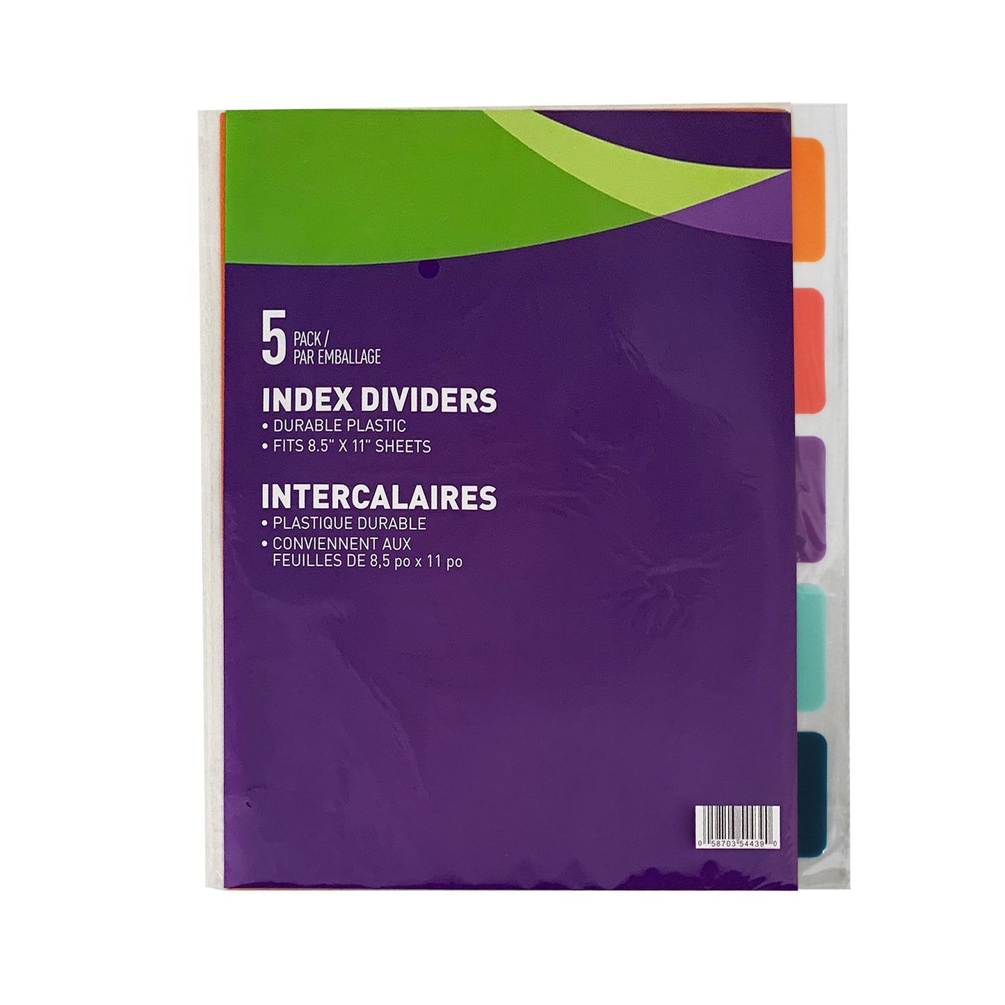 99558 - Poly Index Dividers