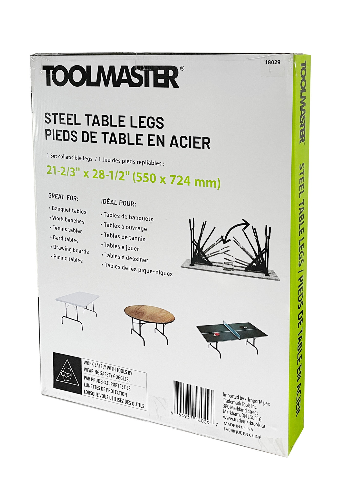 18029- Tool Master Steel Table Legs