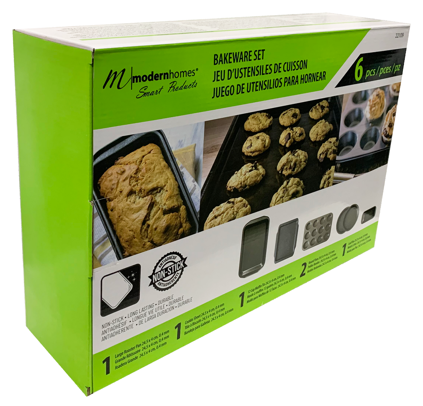 22109- Modern Homes 6pc Bakeware Set