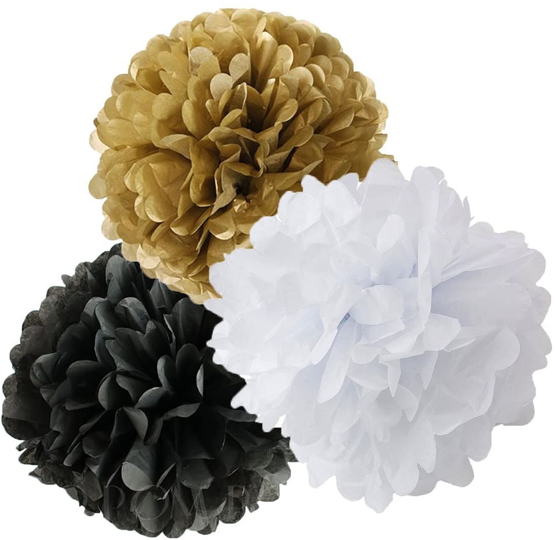 22133- 5 Packs Paper Pom Poms