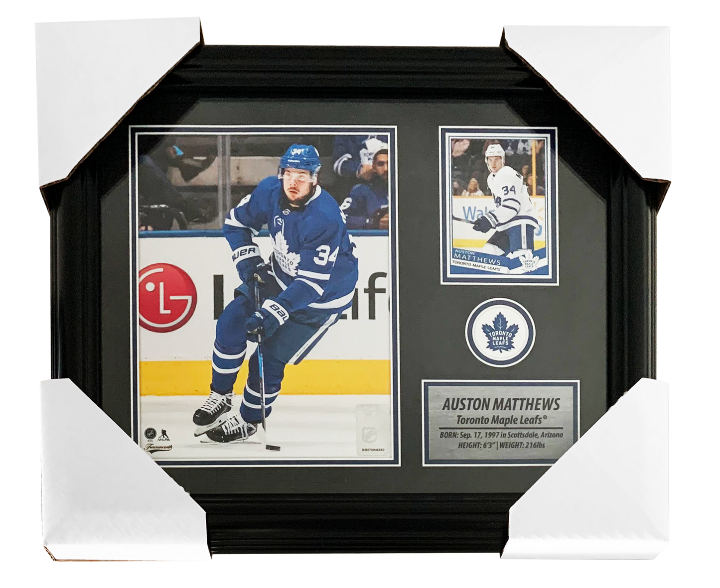 72-368- Auston Matthews PhotoCard Frame Leafs