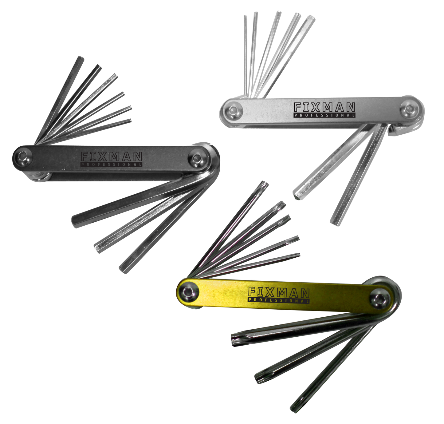 49061- 3 PC Fixman Chrome Vanadium Steel Keys