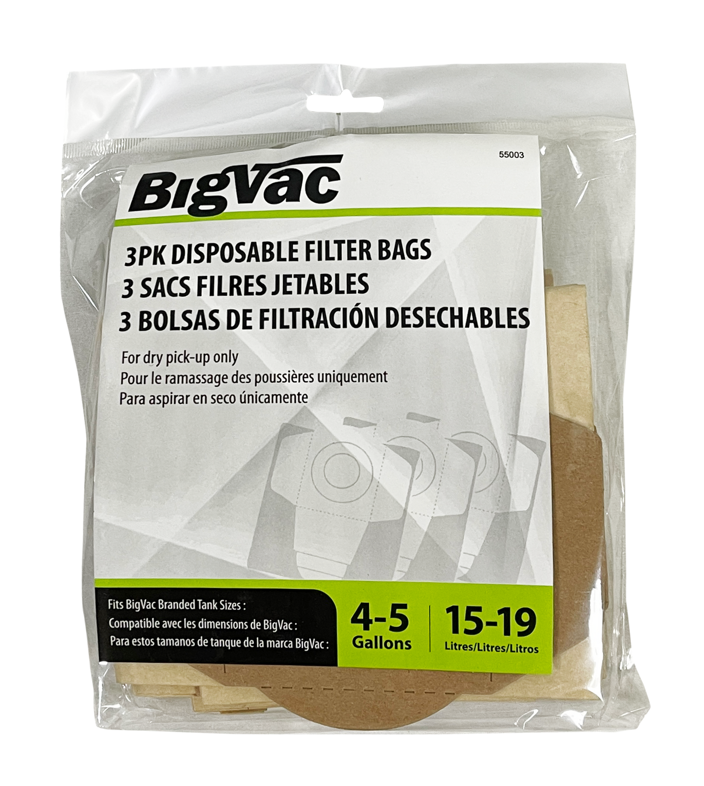 55003- Small Vacuum Bags 3 Pack