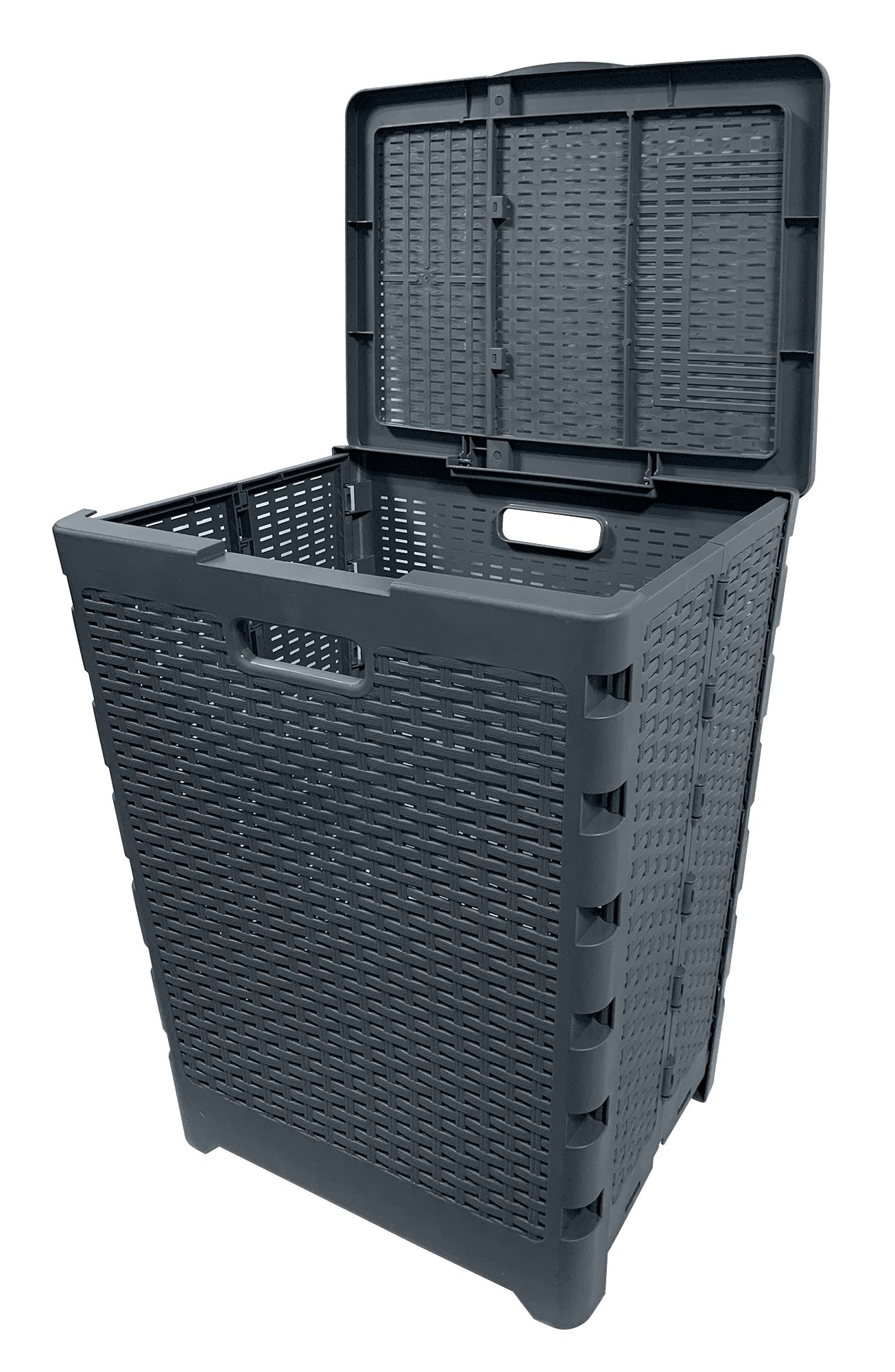 67564- 60L Folding Laundry Hamper – Grey