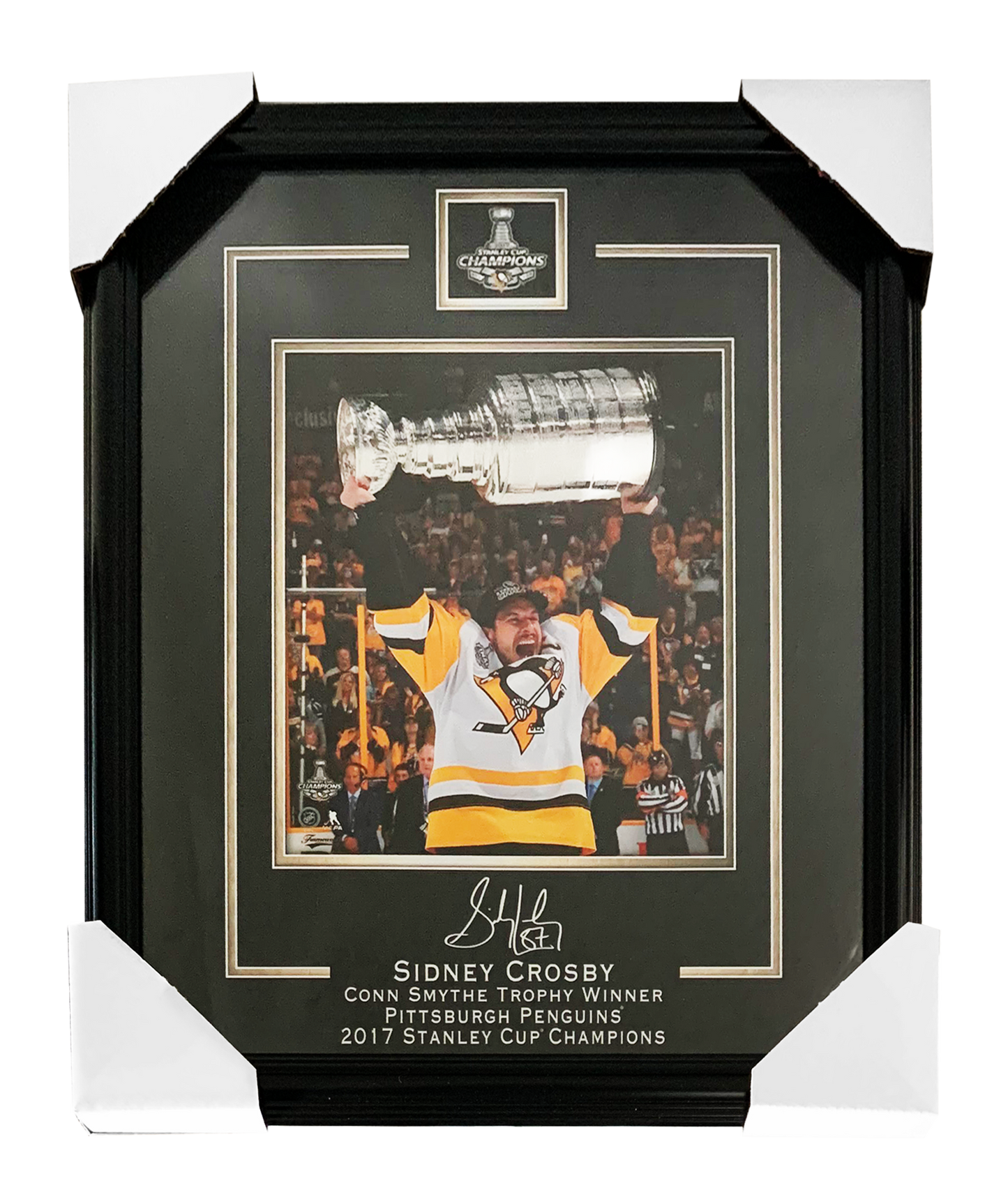 72-529- Sidney Crosby 16x20 Replica Signature Frame 2017 Stanley Cup