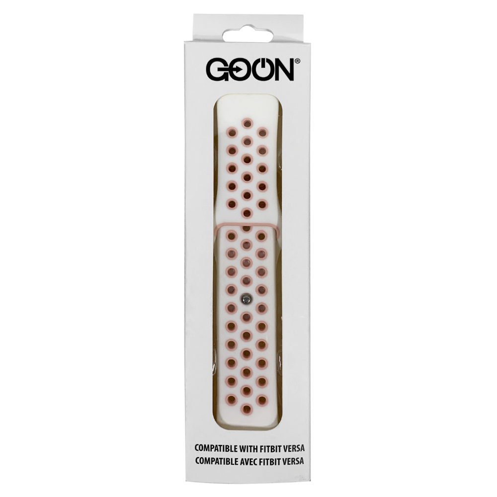 99077- Pink/White Dots Versa Silicone Band