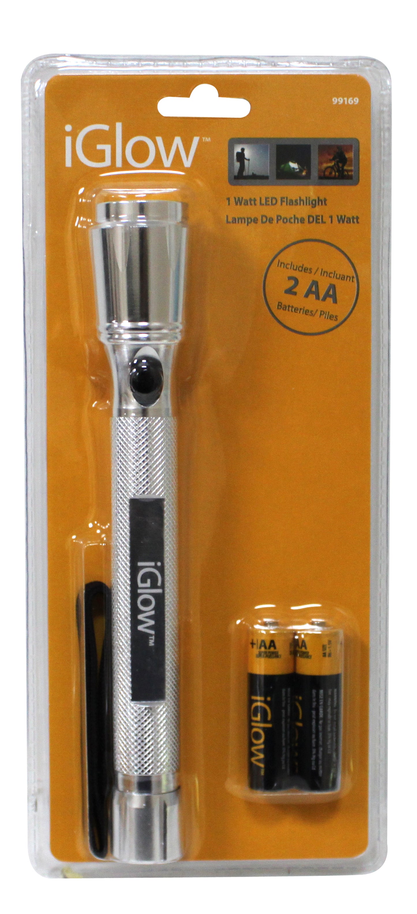 99169- iGlow 2AA 1watt LED Flashlight