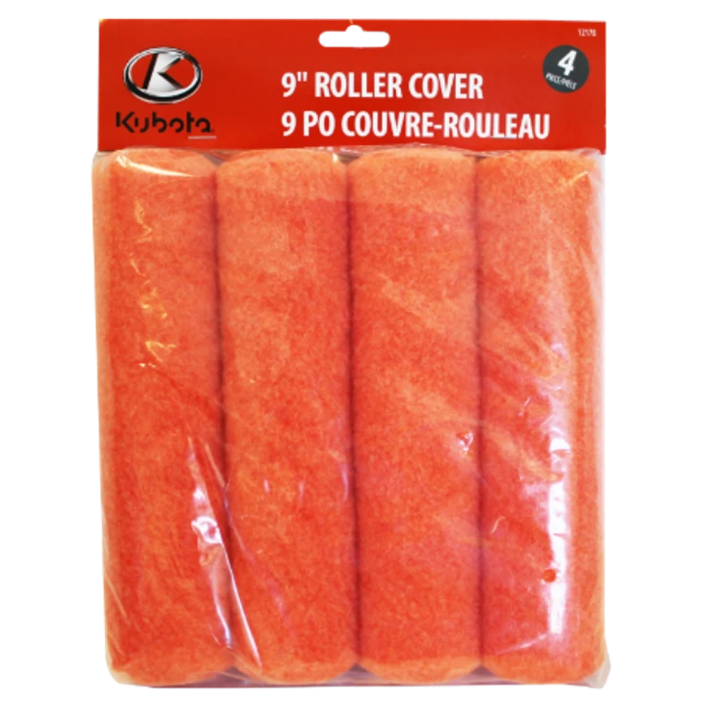 12178 - 4PC 9” Kubota Replacement Acrylic Paint Rollers