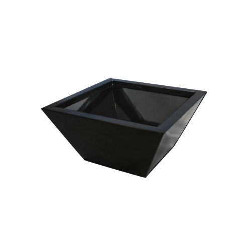 42101- Blooms Black Steel Planter