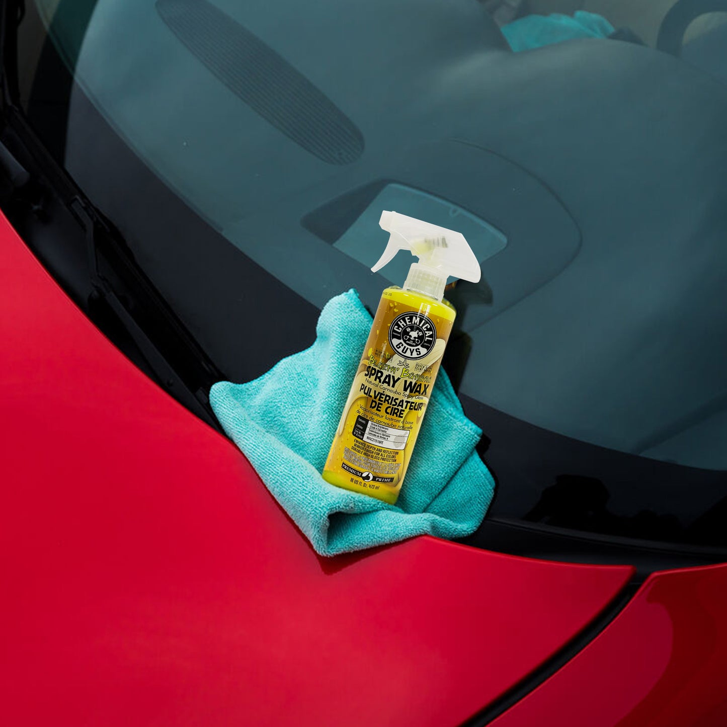 WAC21516- Chemical Guys Blazin' Banana Spray Wax Natural Carnauba Spray Gloss 16 Oz