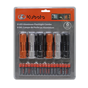 12035 - Kubota 9 LED Flashlight 6 pack