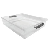 22148 - Modern Homes Large Clear Storage Box with Grey Handles