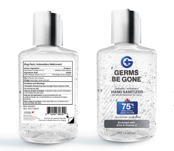 99847 - 2oz Germs Be Gone Hand Sanitizer