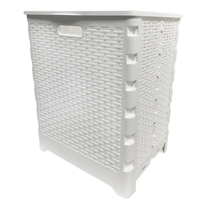 67563- 60L Folding Laundry Hamper – White