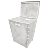 67563- 60L Folding Laundry Hamper – White