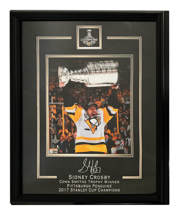 72-529- Sidney Crosby 16x20 Replica Signature Frame 2017 Stanley Cup