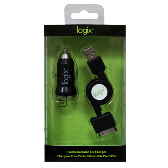 99309- Logix 30 Pin Retractable USB Charger& 12V Charger Apple