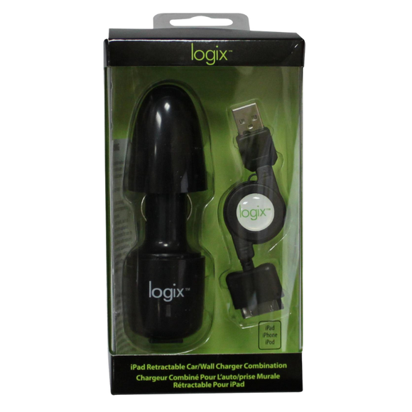 99311- Retractable Car & Wall Charger Combination