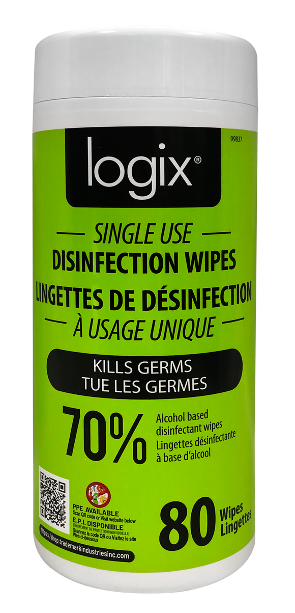 99837 - 2 Pack Logix Disinfectant Wipes