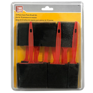 99017 - 10 PC Tool Choice Foam Paint Brush Set