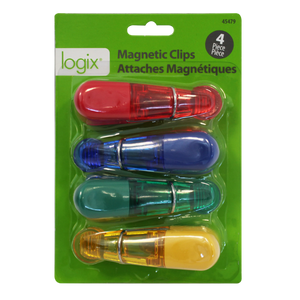 45479- 4 Pack Logix 4 PC Magnetic Clips