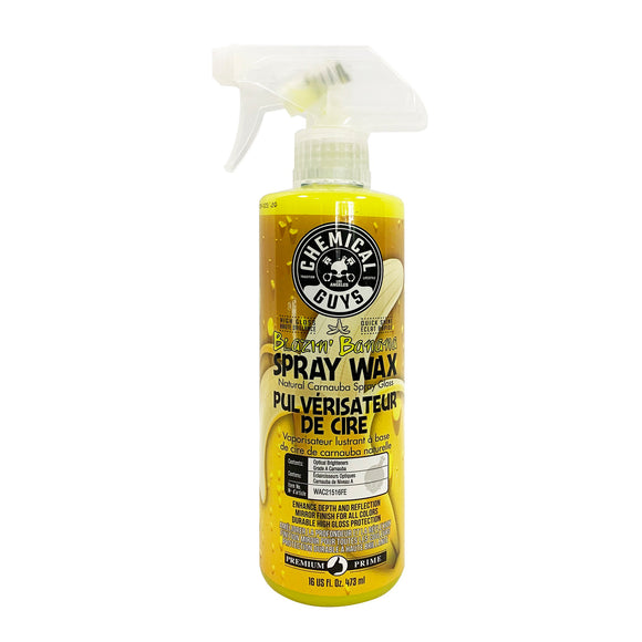 WAC21516- Chemical Guys Blazin' Banana Spray Wax Natural Carnauba Spray Gloss 16 Oz
